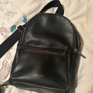 Matt & Nat Black Crossbody Backpack